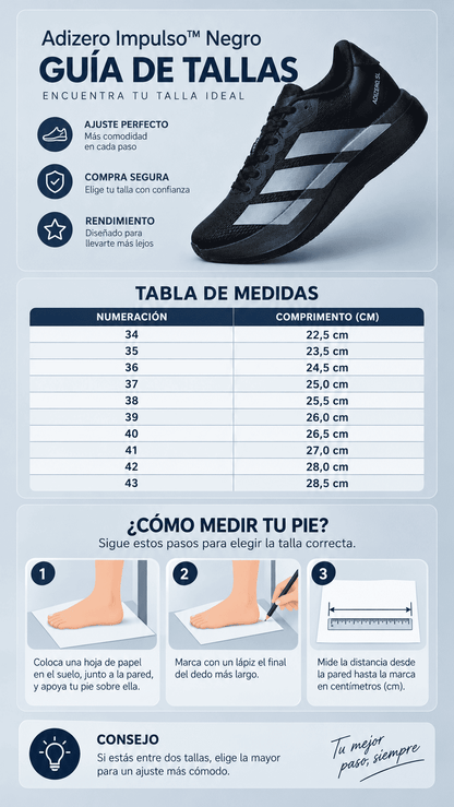 👟 Adizero Impulso™ Negro — ¡Últimas Unidades Disponibles!