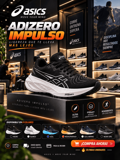 👟 ASICS IMPACTA™ — Amortiguación FF BLAST+ — ¡Últimas unidades disponibles!