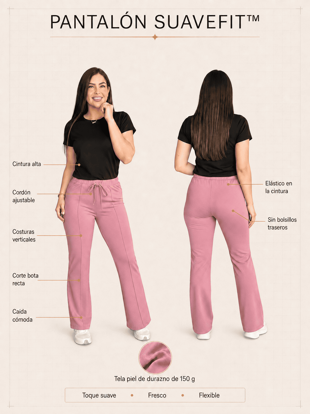 👖 Pantalón SuaveFit™  Bota Recta — ¡Últimas Unidades Disponibles! 🔥